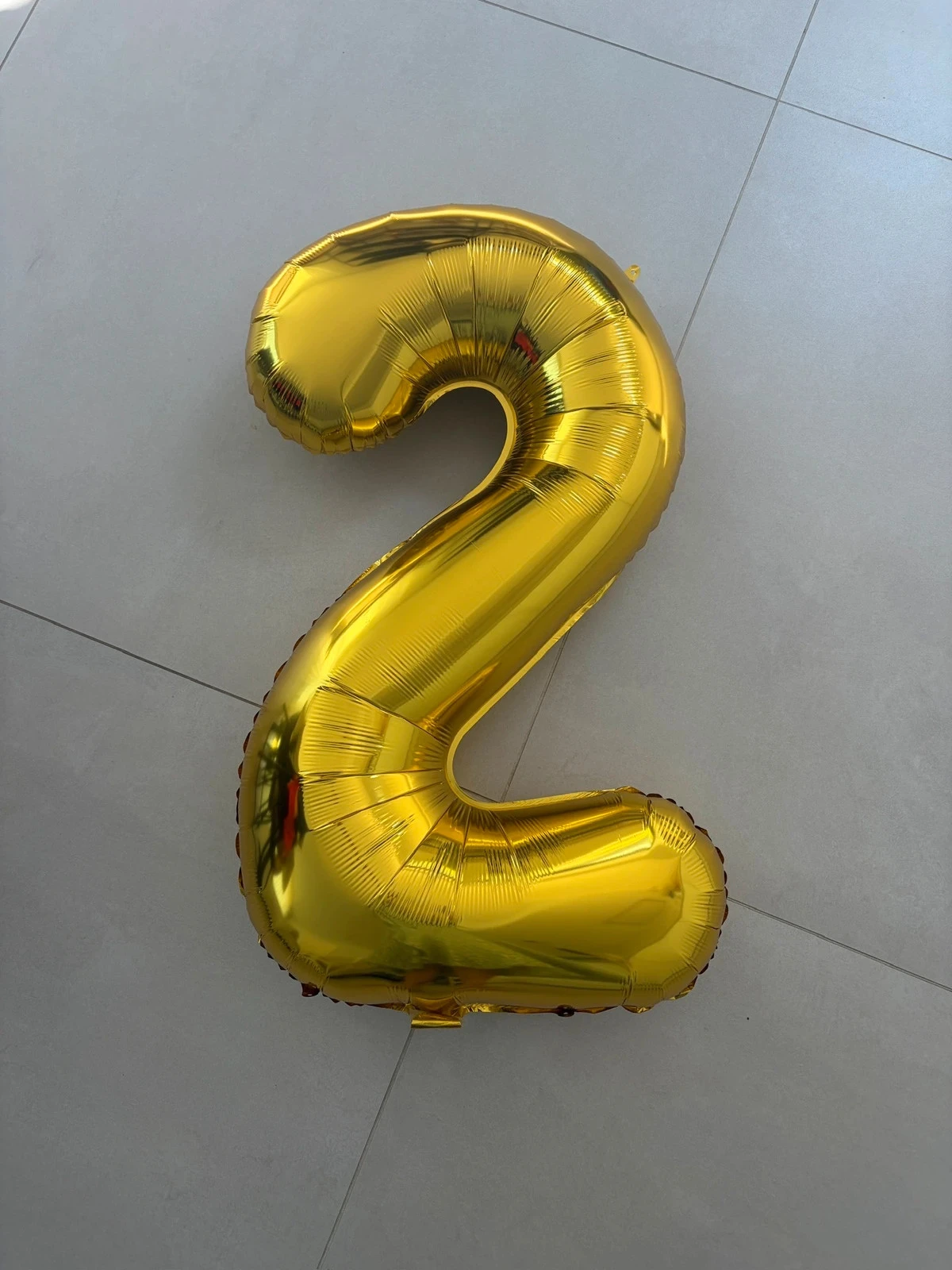 Gouden cijfer ballon 2